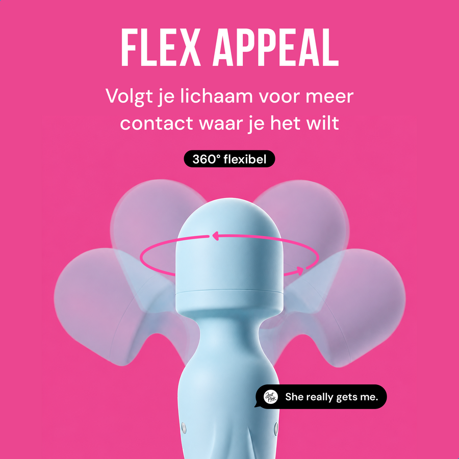 Flex appeal: 360 graden flexibele wandkop die je lichaam volgt