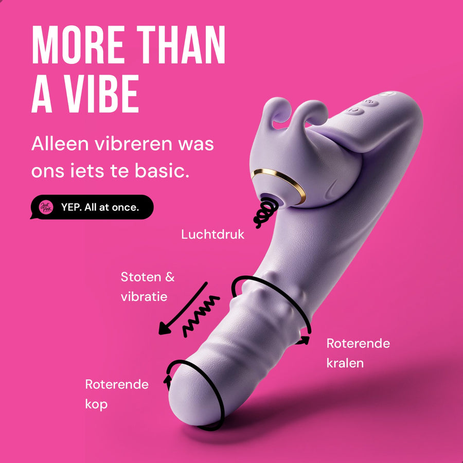 More than a vibe: luchtdruk, stoten en vibratie, roterende kop en kralen