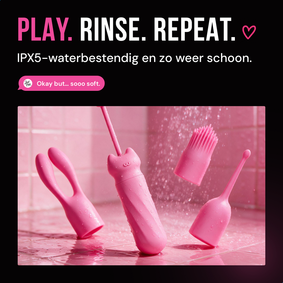 Play rinse repeat: IPX5-waterbestendig en zo weer schoon